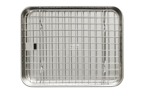 Stainless steel oven tray + griddle, 26x20 cm - Culimat