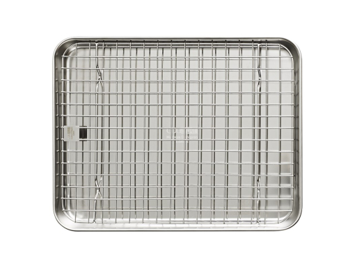 Stainless steel oven tray + griddle, 32x25 cm - Culimat