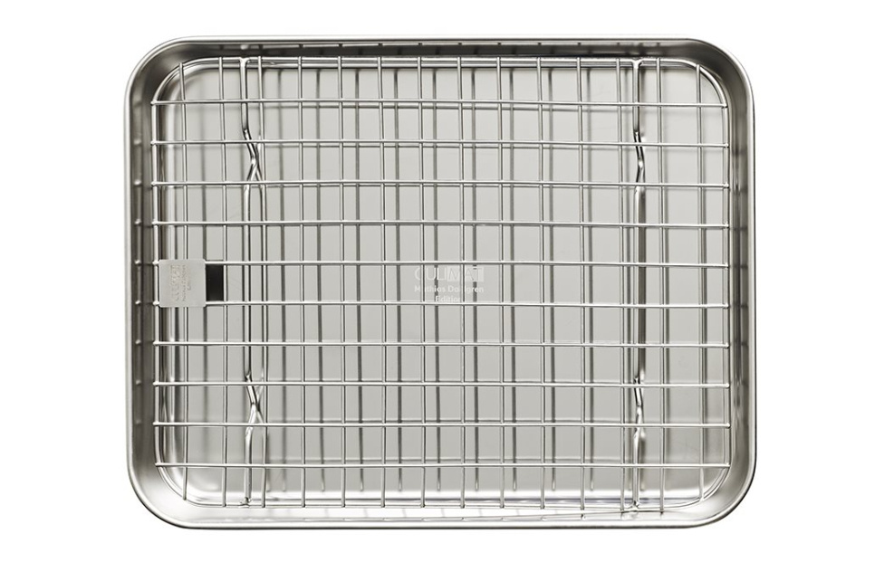 Stainless steel oven tray + griddle, 26x20 cm - Culimat ryhmässä Ruoanlaitto / Muotit & Astiat / Tarjottimet & pellit @ KitchenLab (1070-30876)