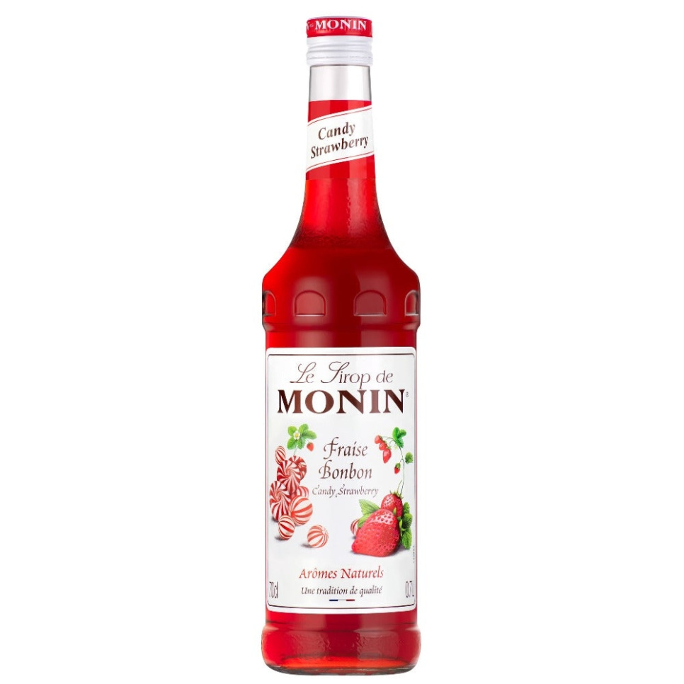 Monin Candy Strawberry 70 cl ryhmässä Baari & Viini / Baaritarvikkeet / Muut baaritarvikkeet @ KitchenLab (1083-30700)