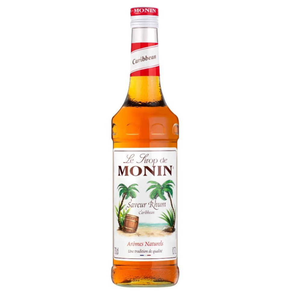 Monin Caribbean Rhum Syrup 70 cl ryhmässä Baari & Viini / Baaritarvikkeet / Muut baaritarvikkeet @ KitchenLab (1083-30703)