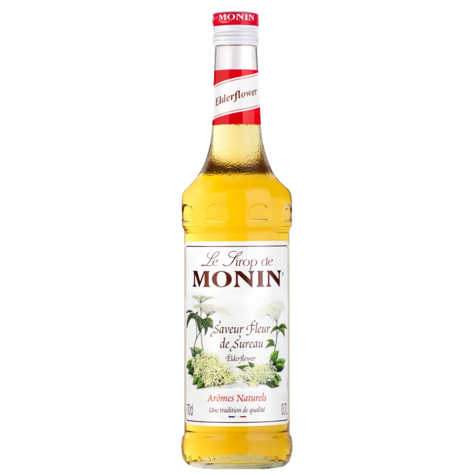 Monin Elderflower Syrup 70 cl ryhmässä Baari & Viini / Baaritarvikkeet / Muut baaritarvikkeet @ KitchenLab (1083-30715)