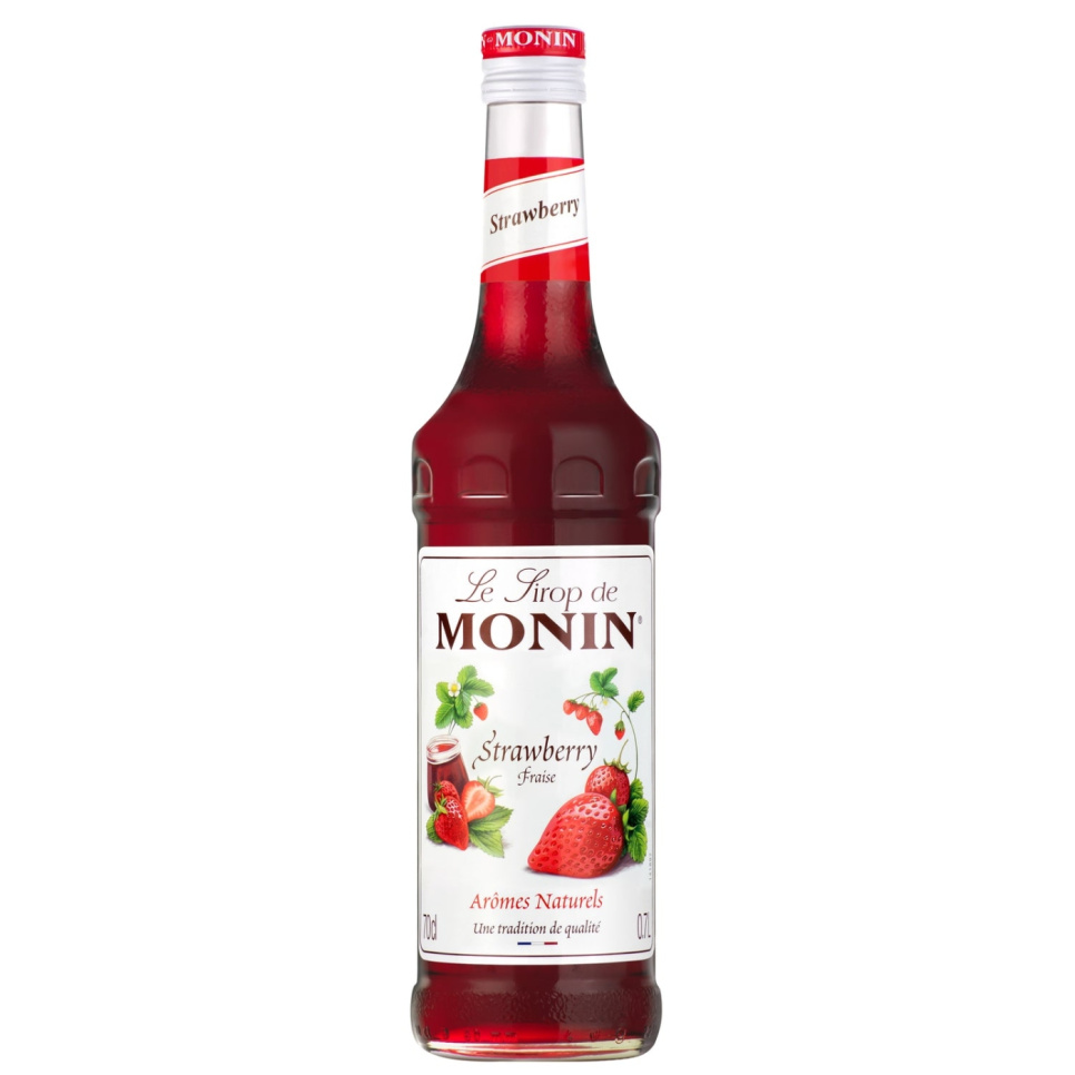 Monin Strawberry Syrup 70 cl ryhmässä Baari & Viini / Baaritarvikkeet / Muut baaritarvikkeet @ KitchenLab (1083-30768)