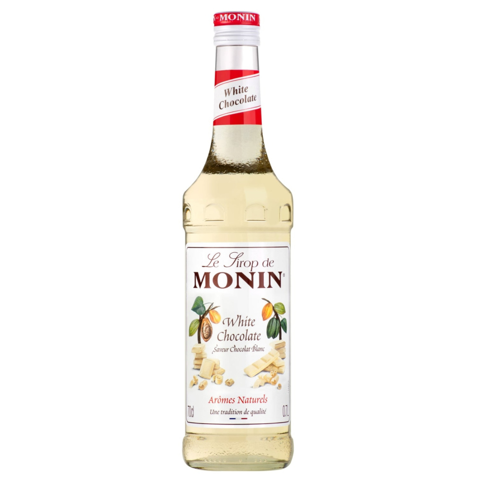 Monin White Chocolate Syrup 70 cl ryhmässä Baari & Viini / Baaritarvikkeet / Muut baaritarvikkeet @ KitchenLab (1083-30776)