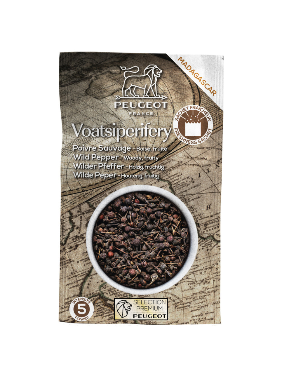 Voatsiperifery Wild Pepper, 60g, 3-pack - Peugeot ryhmässä Ruoanlaitto / Tuontituotteet @ KitchenLab (1090-29633)