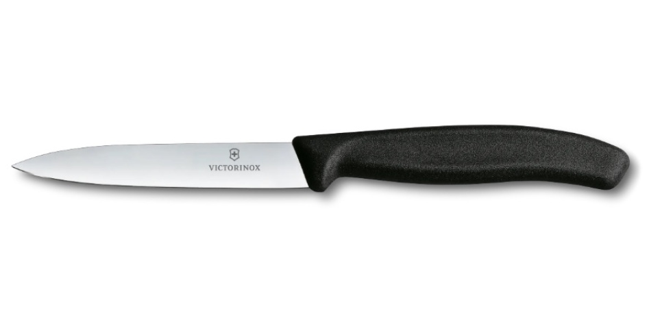 Leikkuuveitsi 8 cm, musta muovi - Victorinox ryhmässä Ruoanlaitto / Keittiöveitset / Kuorimaveitset @ KitchenLab (1095-11868)