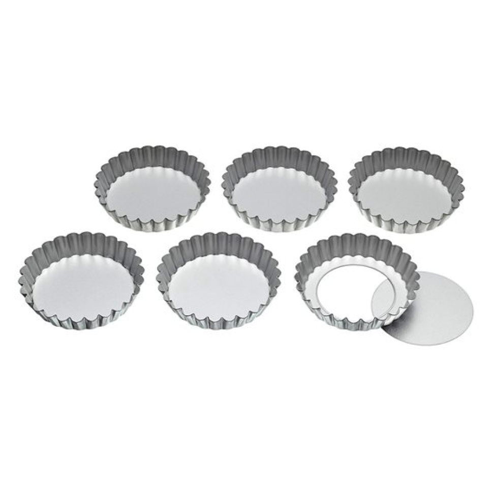 Tartlett, 10cm, 6-Pack - KitchenCraft ryhmässä Leipominen / Leivontavuoat / Torttuvuoat @ KitchenLab (1100-30871)